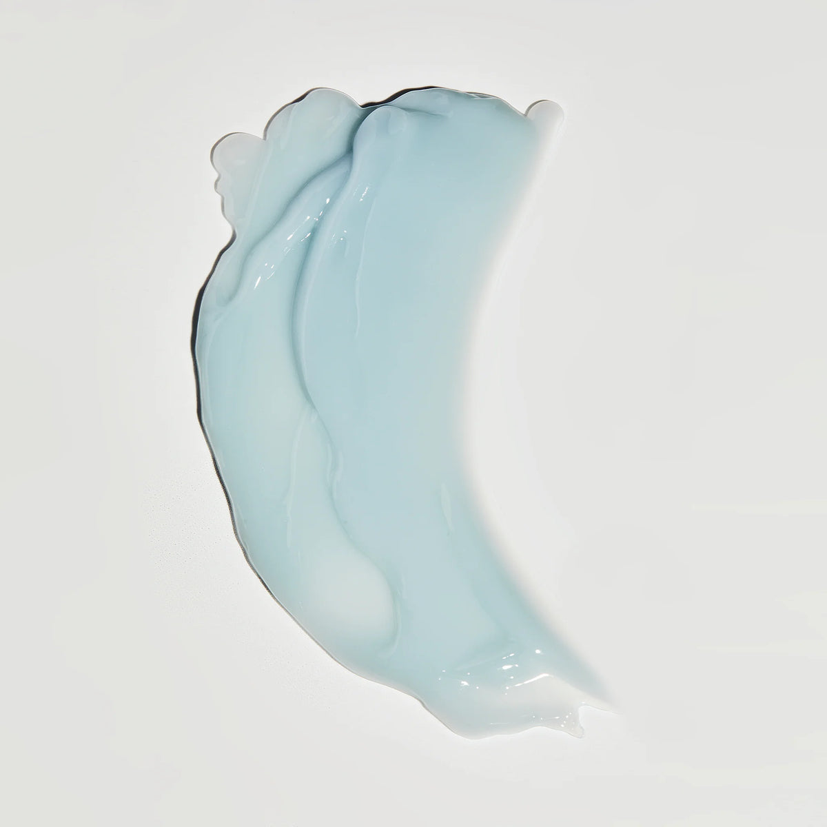 Light blue shell on a white background