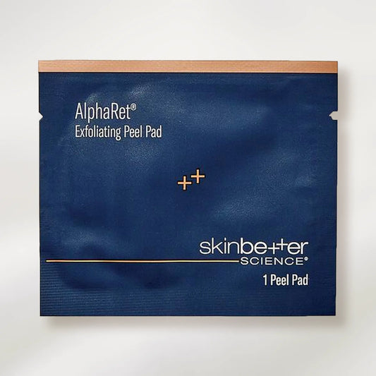 AlphaRet Exfoliating Peel Pad packaging with 'skinbetter science' branding on a white background